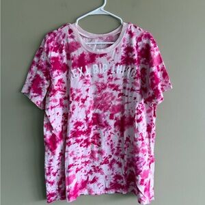 Flirtitude Pink and White Tie-Dye Tee Next Big Thing